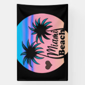 Miami Beach Spandoek (Verticaal)