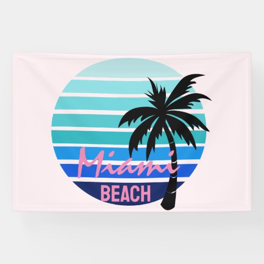 Miami Beach Spandoek (Horizontaal)
