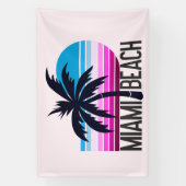 Miami Beach Spandoek (Verticaal)