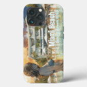 Miami Beach Spring Break Girl in Pool Waterverf Case-Mate iPhone Case (Achterkant)