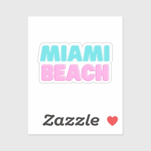 Miami Beach Sticker (Vel)