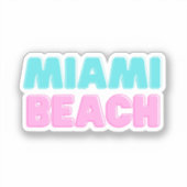 Miami Beach Sticker (Voorkant)