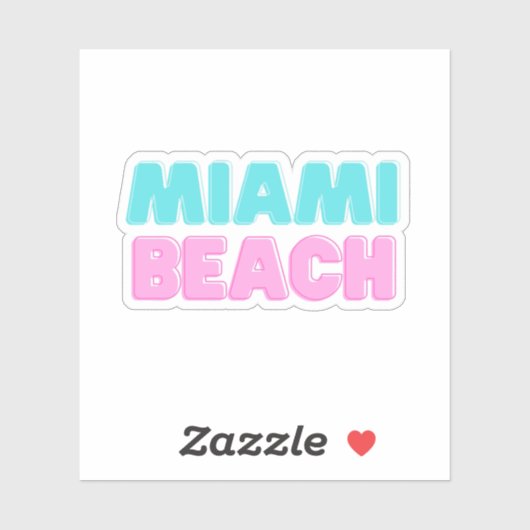 Miami Beach Sticker (Vel)
