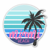 Miami Beach Sticker (Voorkant)