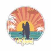 Miami Beach Sticker (Voorkant)