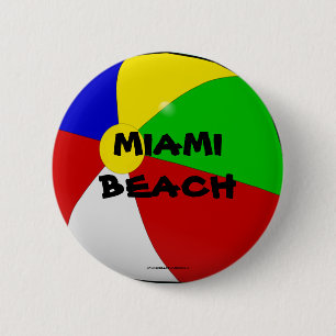 Miami Beach, strandbalknop Ronde Button 5,7 Cm