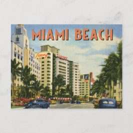 Miami Beach Street Scene Briefkaart