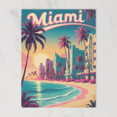  Miami Beach Sunset Briefkaart