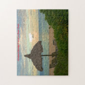 Miami Beach Sunset.kerstgroeten Legpuzzel (Verticaal)
