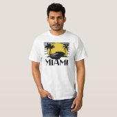 Miami Beach Sunset Surf Car T-shirt (Voorkant volledig)