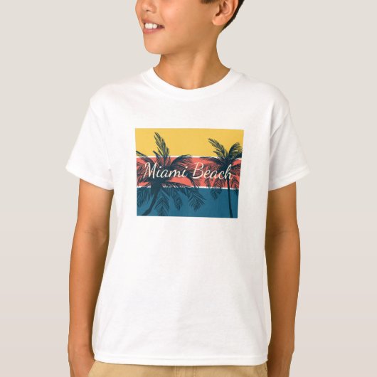 Miami Beach T-shirt (Voorkant)