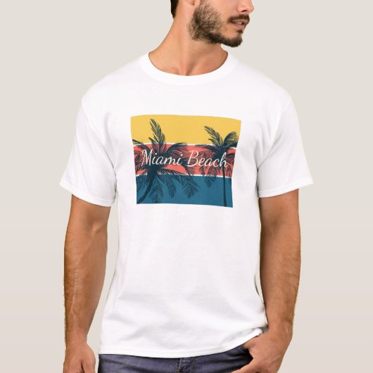 Miami Beach T-shirt (Voorkant)