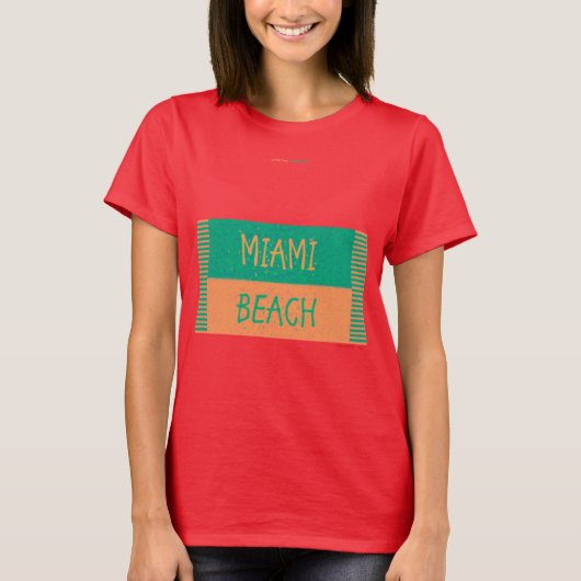 MIAMI BEACH T-SHIRT (Voorkant)