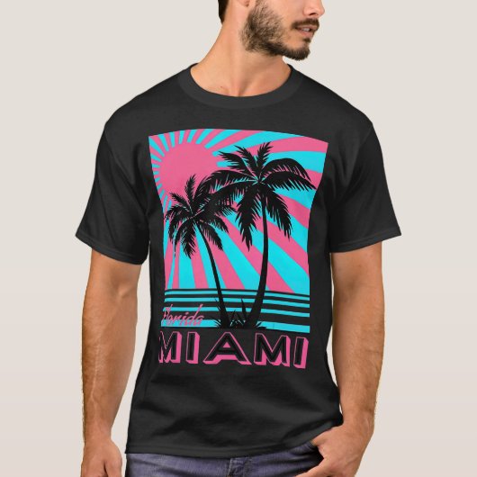 Miami Beach T-shirt (Voorkant)