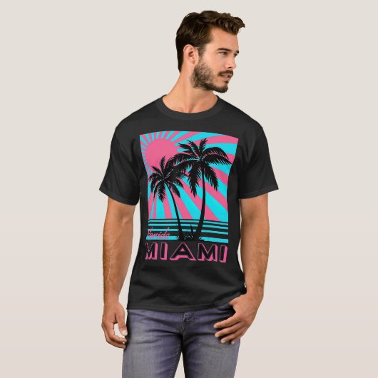 Miami Beach T-shirt (Voorkant volledig)