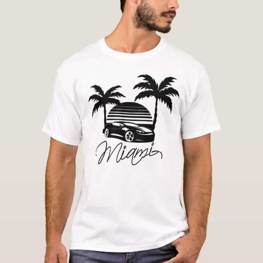 Miami Beach T-shirt (Voorkant)