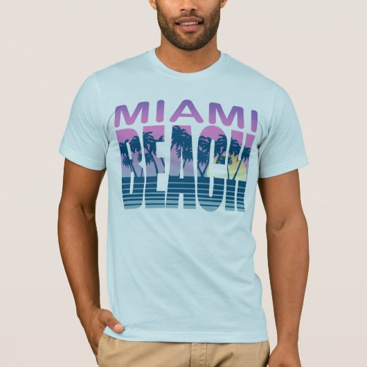 Miami Beach T-shirt (Voorkant)