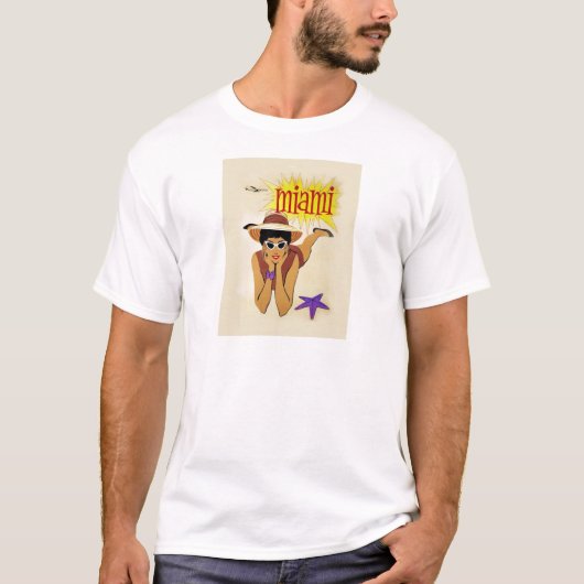  Miami Beach T-shirt (Voorkant)