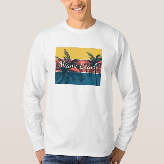 Miami Beach T-shirt (Voorkant)