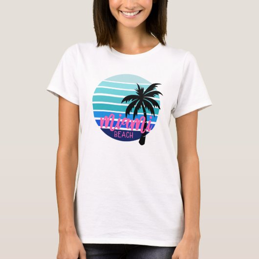 Miami Beach T-shirt (Voorkant)