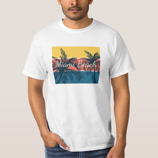 Miami Beach T-shirt (Voorkant)