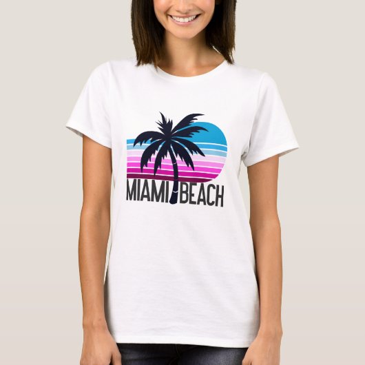 Miami Beach T-shirt (Voorkant)