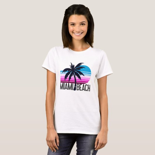 Miami Beach T-shirt (Voorkant volledig)