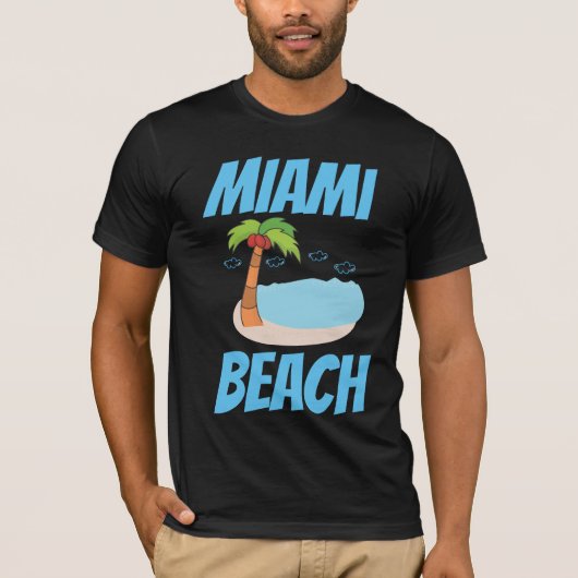 MIAMI BEACH T-SHIRTS TEES (Voorkant)