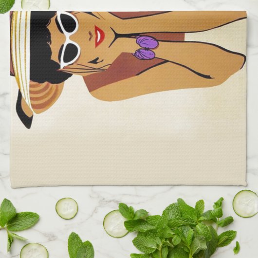  Miami Beach Theedoek (Gevouwen)