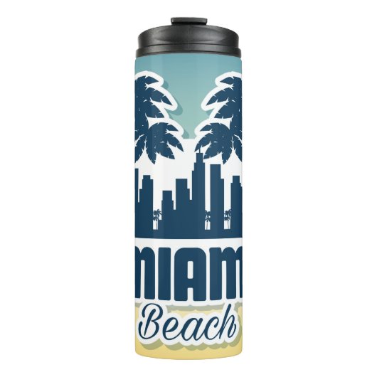 Miami Beach Thermosbeker (Voorkant)