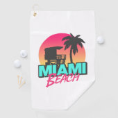 Miami Beach Travel  Golfhanddoek (Insitu)