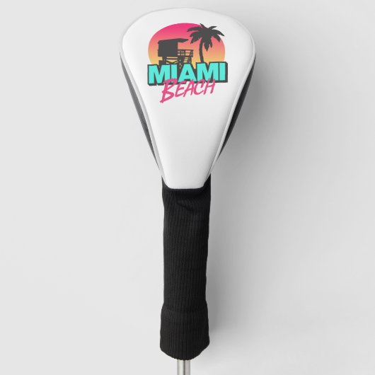 Miami Beach Travel  Golfheadcover (Voorkant)