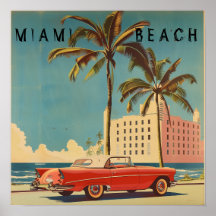 Miami Beach Travel Poster