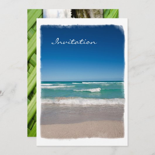 Miami Beach - Uitnodiging (Voorkant / Achterkant)