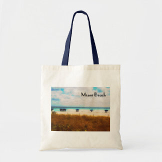 Miami Beach Umbrellas Tote Bag