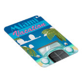 Miami Beach vakantie VS vintage reisposter Magneet (Rechterzijde)