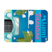 Miami Beach vakantie VS vintage reisposter Magneet (Horizontaal)