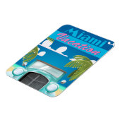 Miami Beach vakantie VS vintage reisposter Magneet (Linkerzijde)