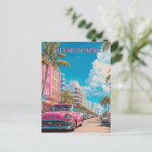 Miami Beach Verenigde Staten Reizen Briefkaart (Staand voorkant)