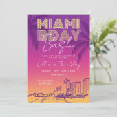 Miami Beach Verjaardagsweekend Itinerary Kaart (Staand voorkant)
