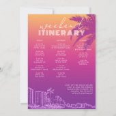 Miami Beach Verjaardagsweekend Itinerary Kaart (Achterkant)
