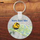 Miami Beach Vibes Sleutelhanger (Voorkant)