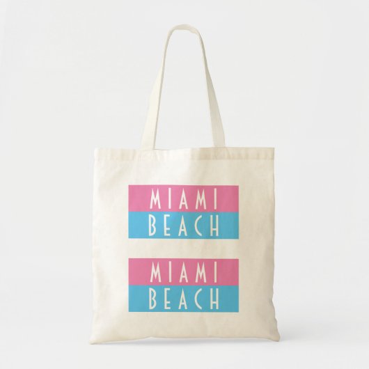 Miami Beach Vice Canvas tas (Voorkant)