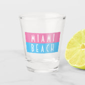 Miami Beach Vice Shot Glass Shot Glas (Voorkant)