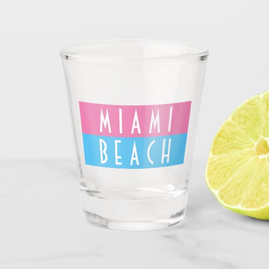 Miami Beach Vice Shot Glass Shot Glas (Voorkant)