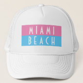 Miami Beach Vice Trucker Hat Trucker Pet (Voorkant)