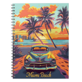 Miami Beach Vintage auto Notitieboek