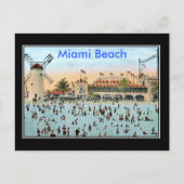 Miami Beach Vintage Briefkaart (Voorkant)