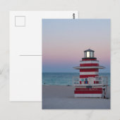 Miami Beach Watch Tower ansichtkaart Briefkaart (Voorkant / Achterkant)
