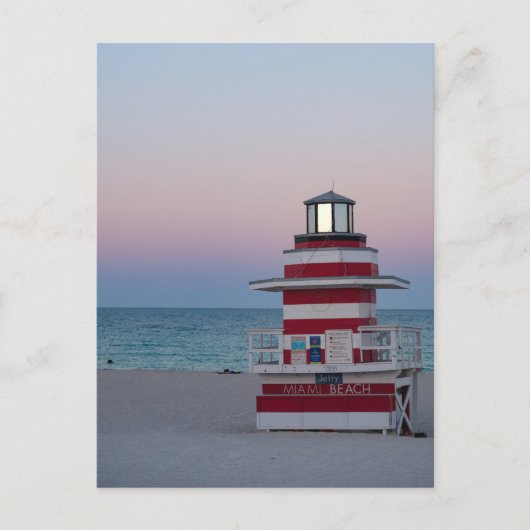 Miami Beach Watch Tower ansichtkaart Briefkaart (Voorkant)